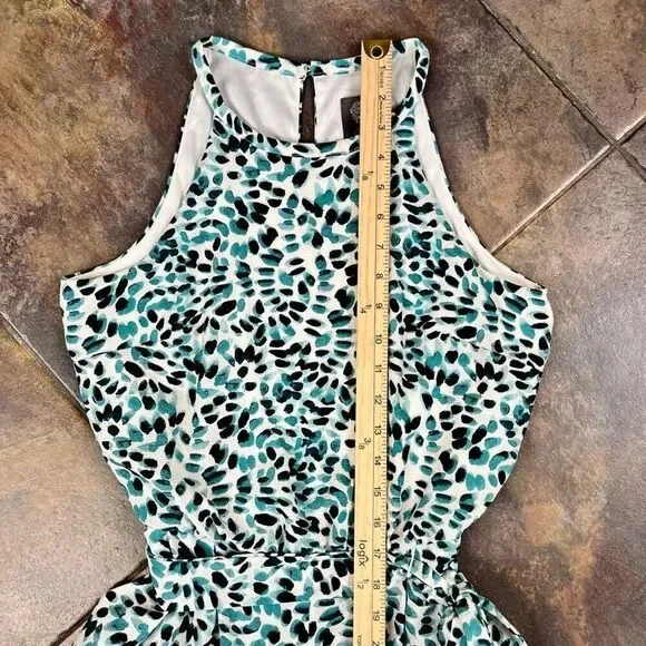 Vince Camuto Sleeveless High Neck Tie Waist Capri Jumpsuit 4 - Picture 7 of 16